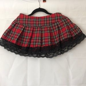 Super SHORT Plaid Mini Skirt